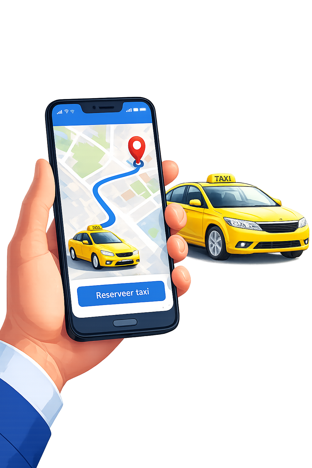 Taxi boeken via NLCabs app